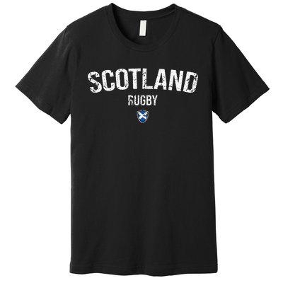 Scotland Rugby Six Nations Rugby Scotland Supporter Rugby Premium T-Shirt