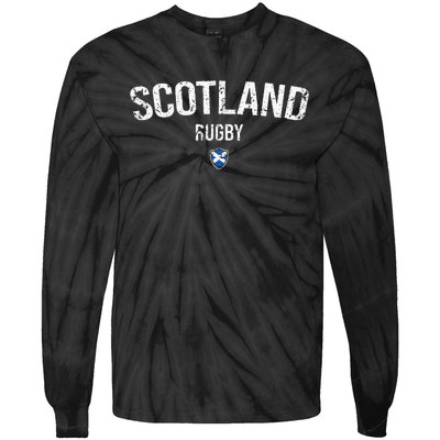 Scotland Rugby Six Nations Rugby Scotland Supporter Rugby Tie-Dye Long Sleeve Shirt