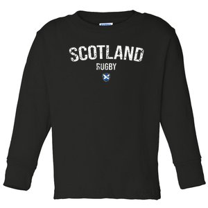 Scotland Rugby Six Nations Rugby Scotland Supporter Rugby Toddler Long Sleeve Shirt