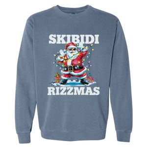 Skibid.I Rizzmaschristmas Santa Rizz Garment-Dyed Sweatshirt