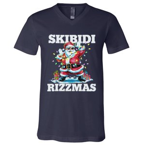 Skibid.I Rizzmaschristmas Santa Rizz V-Neck T-Shirt