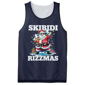 Skibid.I Rizzmaschristmas Santa Rizz Mesh Reversible Basketball Jersey Tank