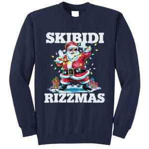 Skibid.I Rizzmaschristmas Santa Rizz Tall Sweatshirt