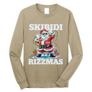 Skibid.I Rizzmaschristmas Santa Rizz Long Sleeve Shirt