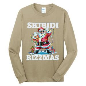 Skibid.I Rizzmaschristmas Santa Rizz Tall Long Sleeve T-Shirt