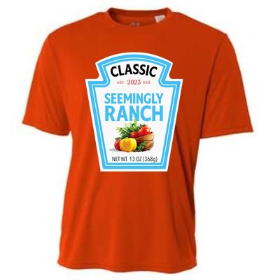 Seemingly Ranch Sauce Dressing Halloween Costume Matching Cooling Performance Crew T-Shirt