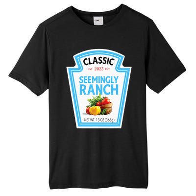 Seemingly Ranch Sauce Dressing Halloween Costume Matching Tall Fusion ChromaSoft Performance T-Shirt