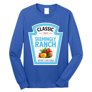 Seemingly Ranch Sauce Dressing Halloween Costume Matching Long Sleeve Shirt