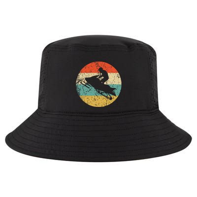 Snowmobile Retro Style Snowmobiling Cool Comfort Performance Bucket Hat