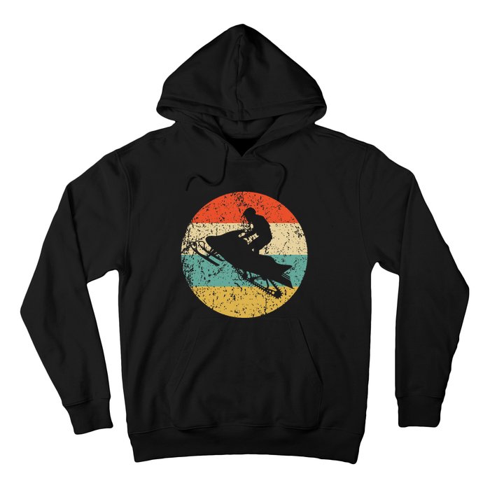 Snowmobile Retro Style Snowmobiling Hoodie