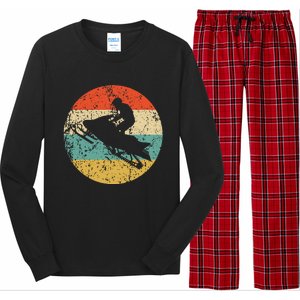 Snowmobile Retro Style Snowmobiling Long Sleeve Pajama Set