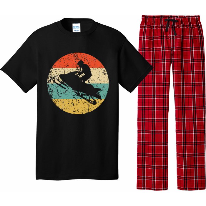 Snowmobile Retro Style Snowmobiling Pajama Set