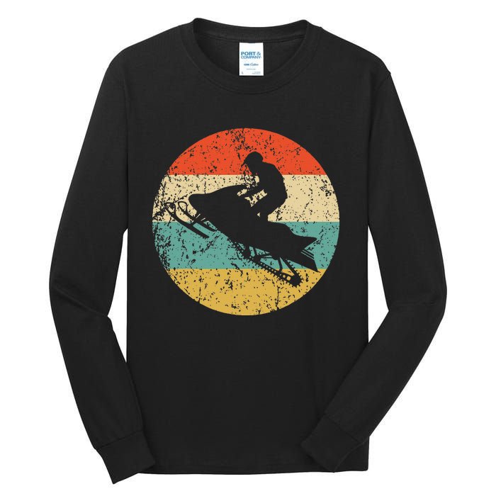 Snowmobile Retro Style Snowmobiling Tall Long Sleeve T-Shirt