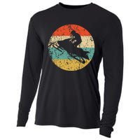 Snowmobile Retro Style Snowmobiling Cooling Performance Long Sleeve Crew