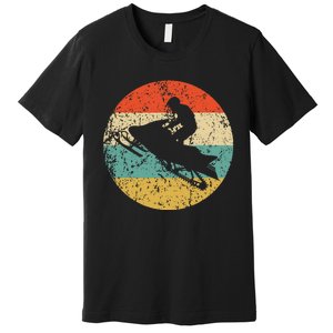 Snowmobile Retro Style Snowmobiling Premium T-Shirt