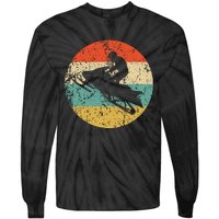 Snowmobile Retro Style Snowmobiling Tie-Dye Long Sleeve Shirt