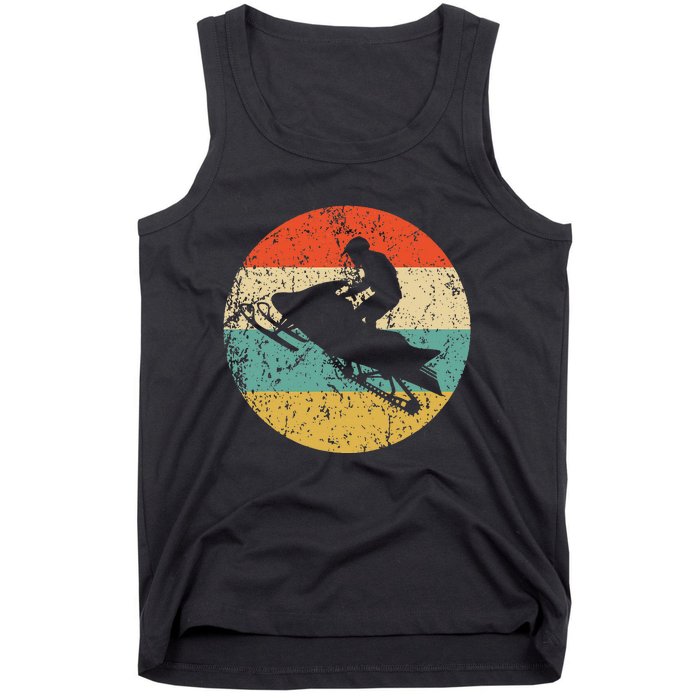 Snowmobile Retro Style Snowmobiling Tank Top