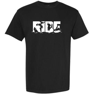 Snowmobile Ride Snowmobiling Winter Sport Gift Garment-Dyed Heavyweight T-Shirt