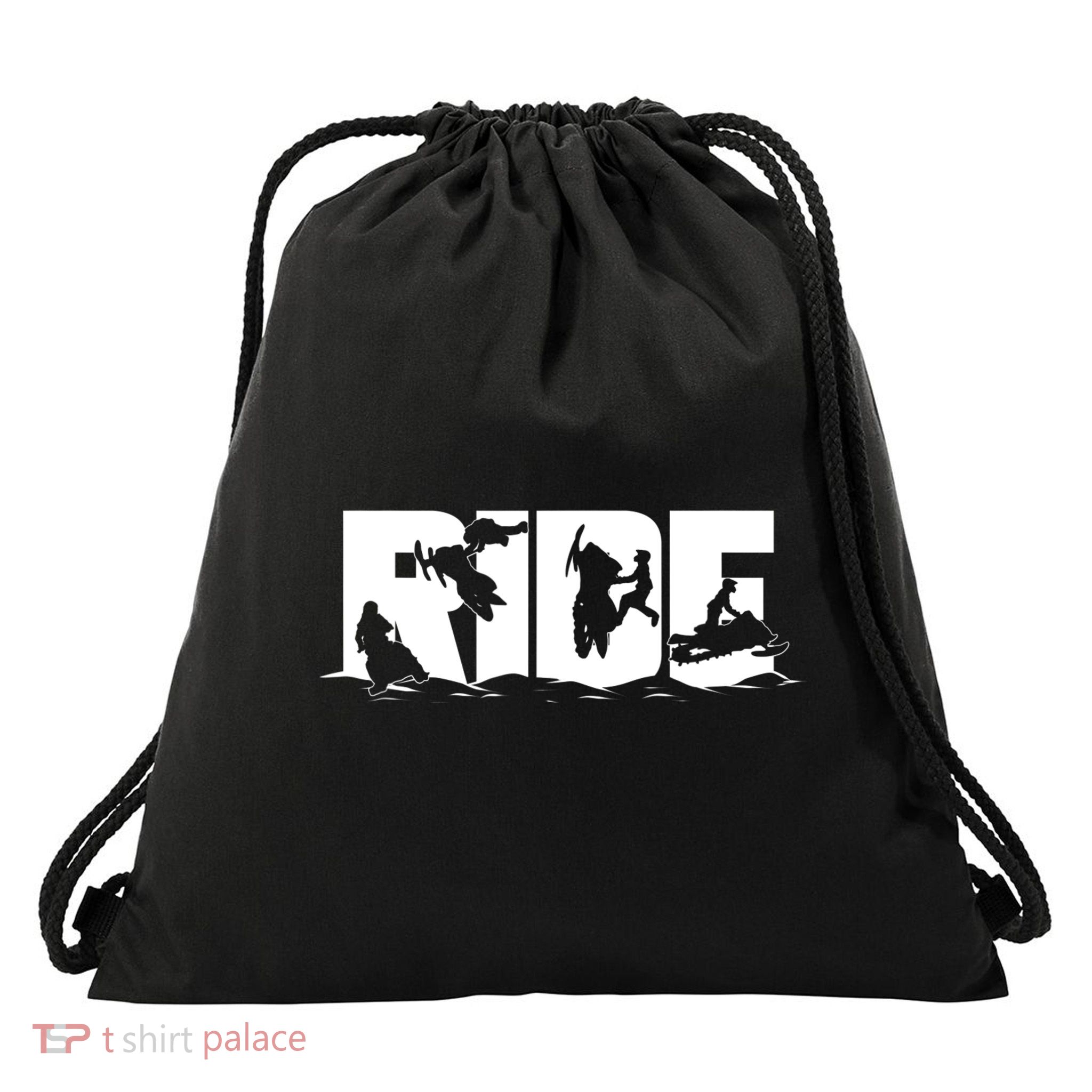 Snowmobile Ride Snowmobiling Winter Sport Gift Drawstring Bag