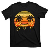 Summer Retro Sunset Tropical T-Shirt