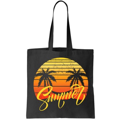 Summer Retro Sunset Tropical Bag