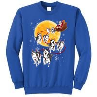 Santa Ride Sleigh Siberian Husky Christmas Dog Lover Gift Cool Gift Sweatshirt