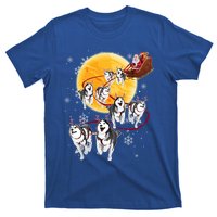 Santa Ride Sleigh Siberian Husky Christmas Dog Lover Gift Cool Gift T-Shirt