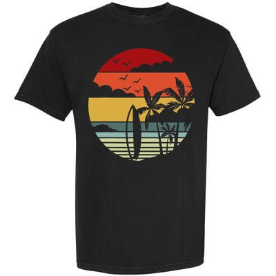 Surfing Retro Surfboard Surfer Surfers Waves Surfing Garment-Dyed Heavyweight T-Shirt