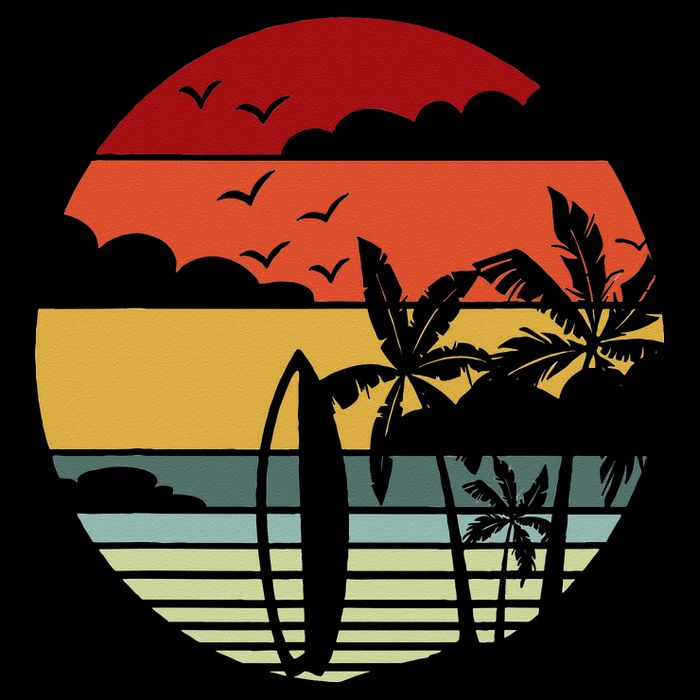 Surfing Retro Surfboard Surfer Surfers Waves Surfing Cooling Performance Crew T-Shirt