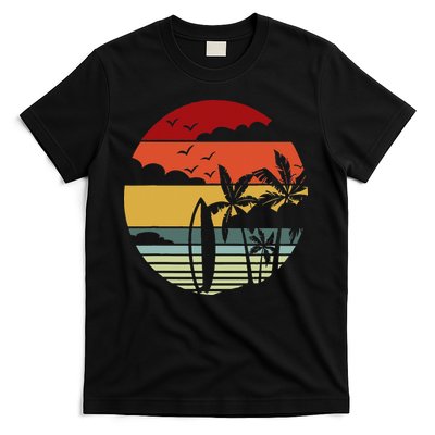 Surfing Retro Surfboard Surfer Surfers Waves Surfing T-Shirt