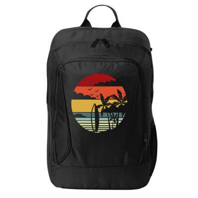 Surfing Retro Surfboard Surfer Surfers Waves Surfing City Backpack