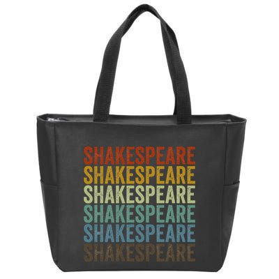 Shakespeare Retro Zip Tote Bag