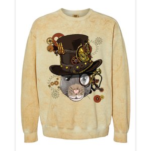 Steampunk Rat Steampunk Rat Lovers Colorblast Crewneck Sweatshirt