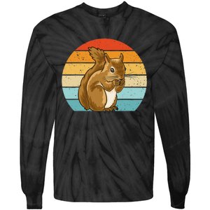 Squirrel Retro Squirrel Squirrel Lover Tie-Dye Long Sleeve Shirt