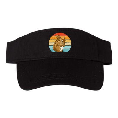 Squirrel Retro Squirrel Squirrel Lover Valucap Bio-Washed Visor