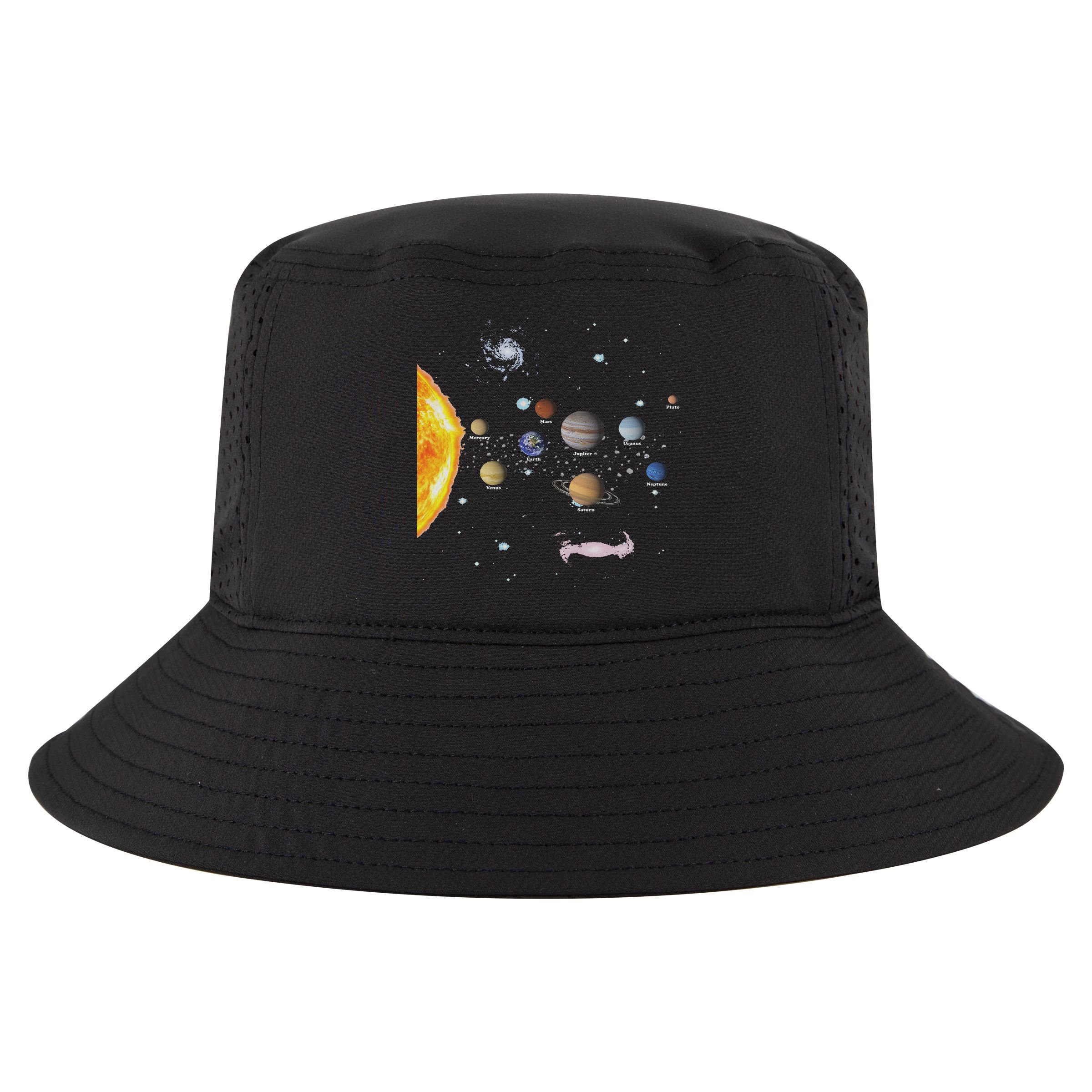 Stem Realistic Space Solar System Cool Comfort Performance Bucket Hat