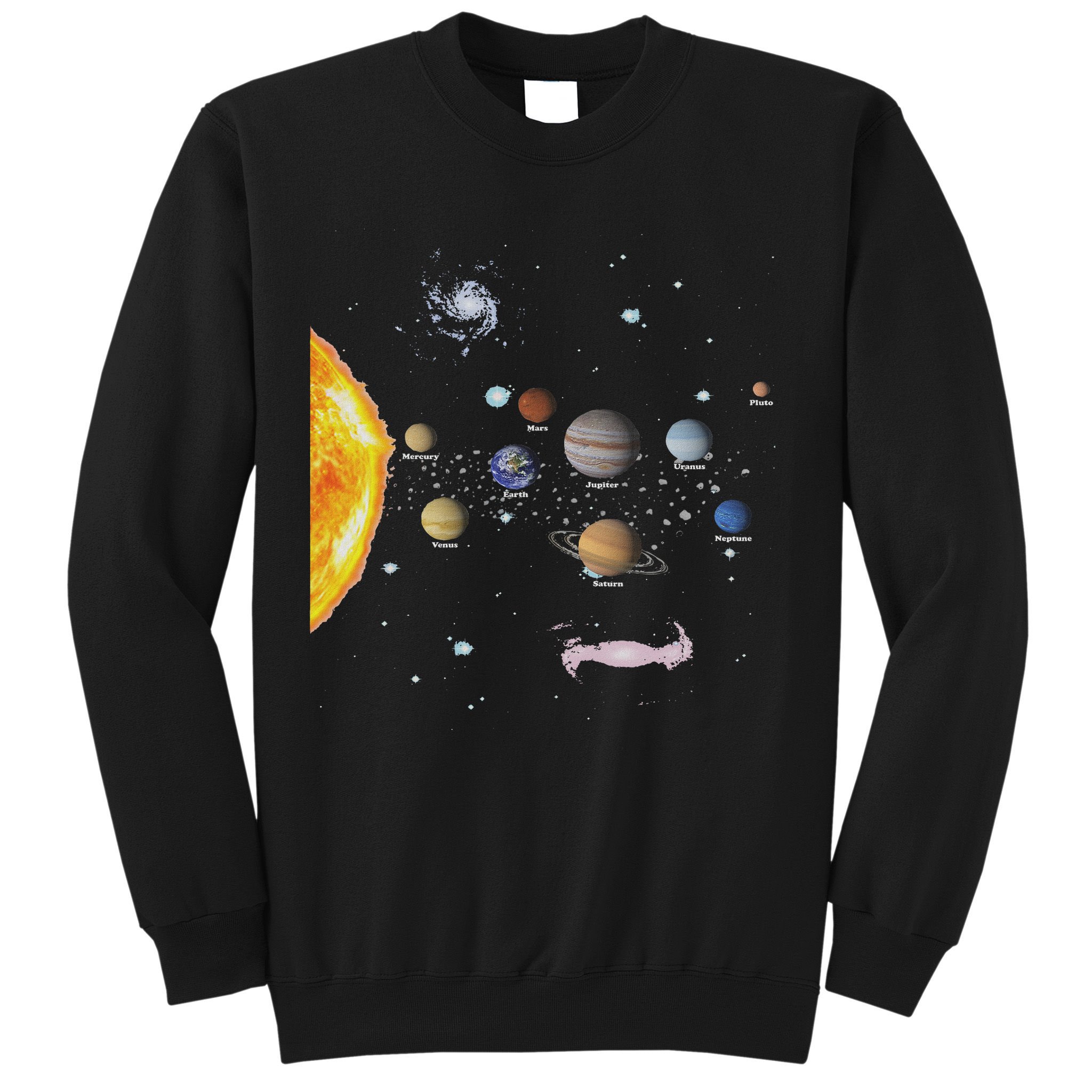Stem Realistic Space Solar System Sweatshirt