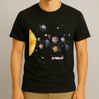 Stem Realistic Space Solar System T-Shirt