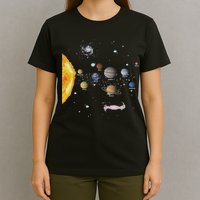 Stem Realistic Space Solar System T-Shirt