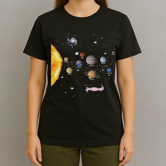 Stem Realistic Space Solar System T-Shirt
