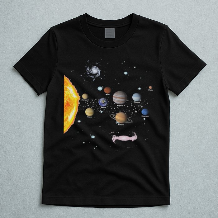 Stem Realistic Space Solar System T-Shirt
