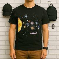 Stem Realistic Space Solar System T-Shirt