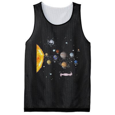 Stem Realistic Space Solar System Mesh Reversible Basketball Jersey Tank