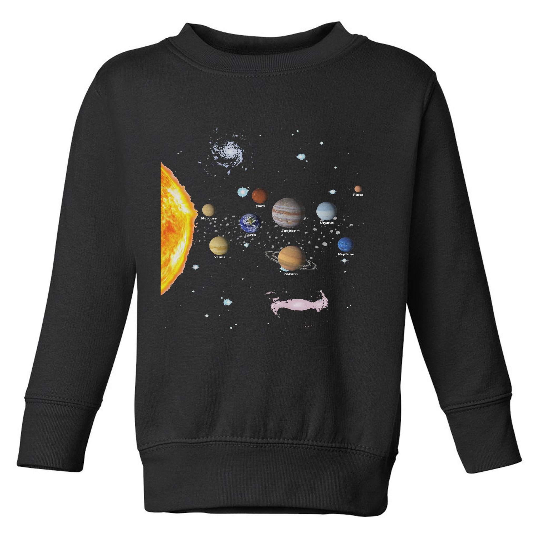 Stem Realistic Space Solar System Toddler Sweatshirt