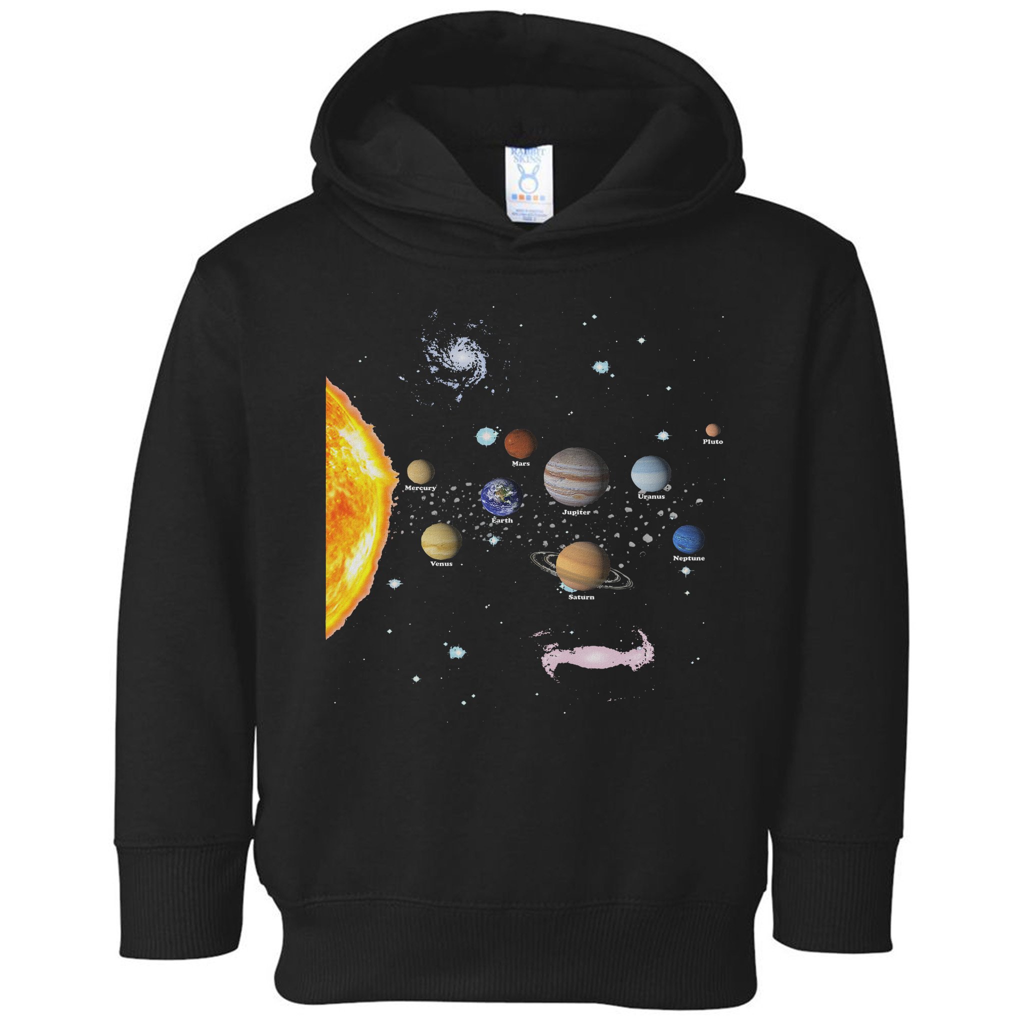 Stem Realistic Space Solar System Toddler Hoodie