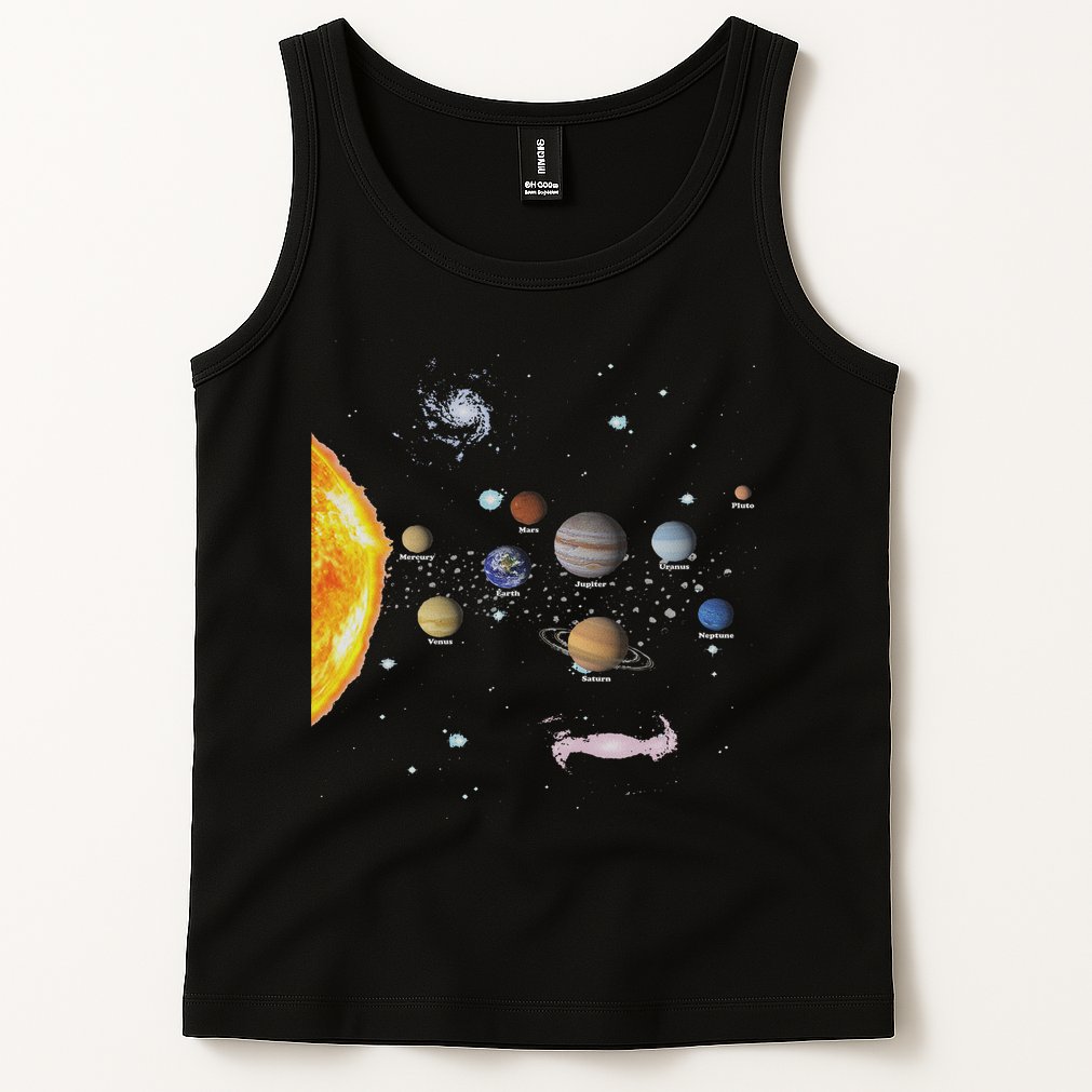 Stem Realistic Space Solar System Tank Top