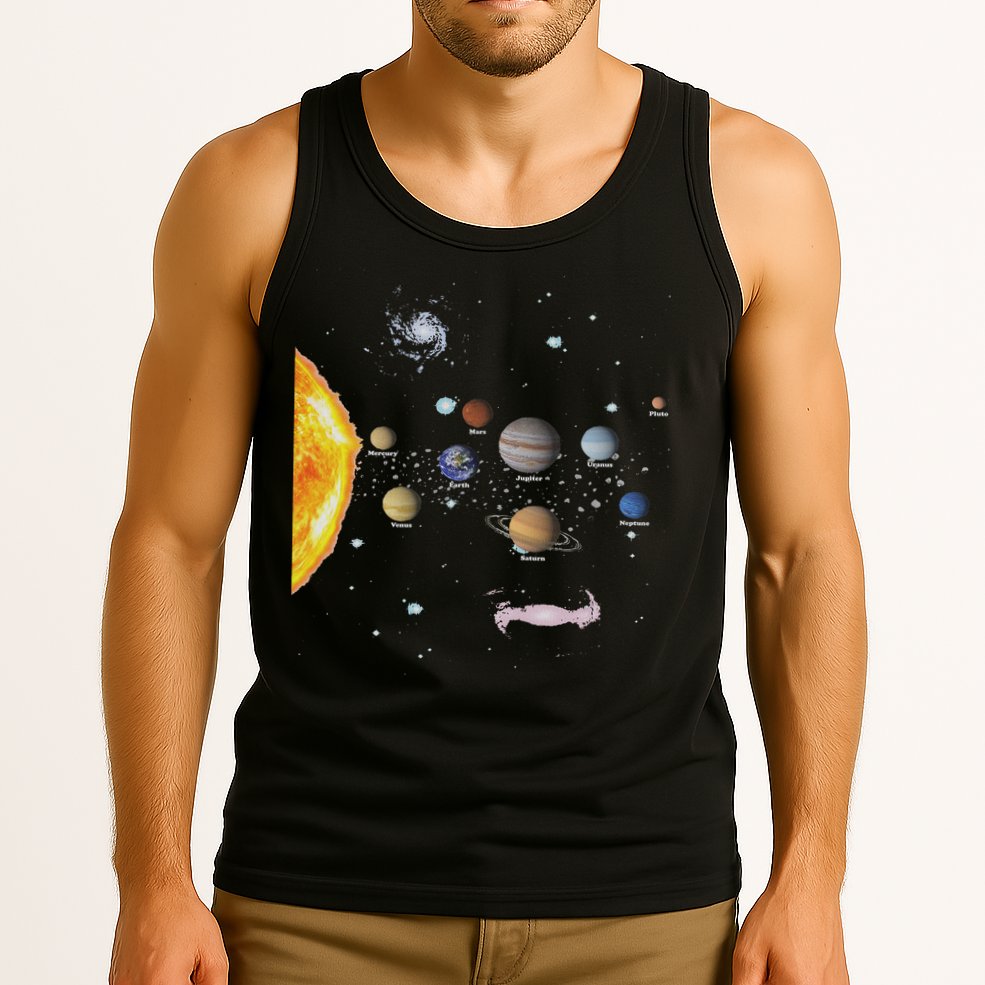 Stem Realistic Space Solar System Tank Top