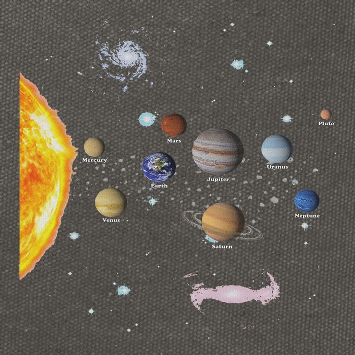 Stem Realistic Space Solar System Cotton Canvas Backpack