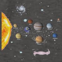 Stem Realistic Space Solar System Vector Backpack
