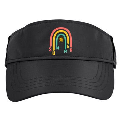 Summer Rainbow Sunshine Cute Adult Drive Performance Visor
